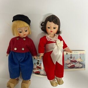 Classic Red and Blue Doll Set